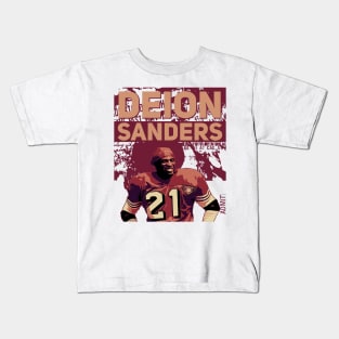 Deion Sanders vintage poster Kids T-Shirt